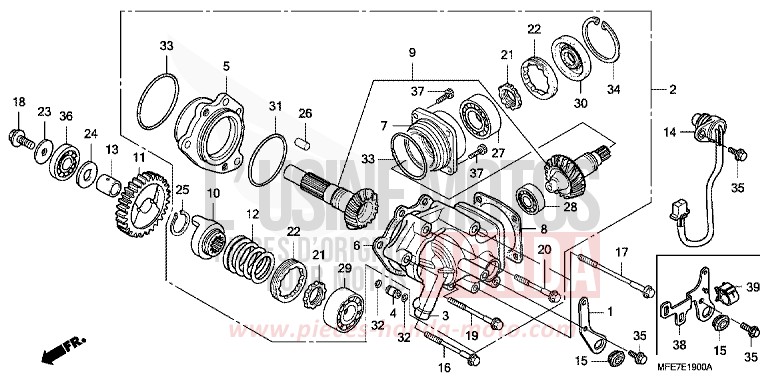 QUERWELLE von Shadow Aero CANDY GLORY RED-U (R101) von 2007